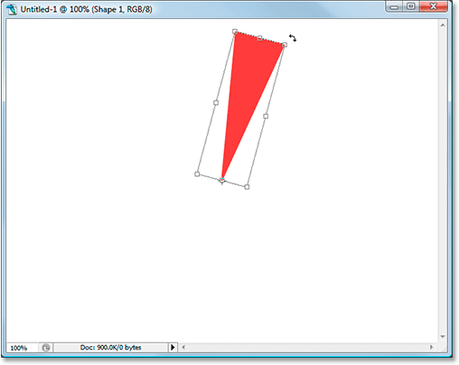Rotating the shape clockwise
