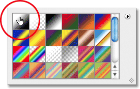 Photoshop Gradient Picker. Image © 2011 Photoshop Essentials.com.