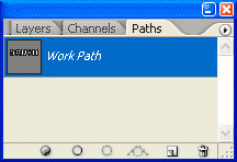 Adobe Photoshop Text Effects: The Paths palette