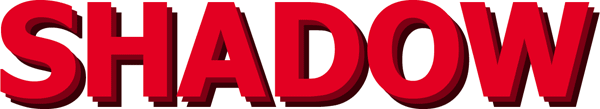 Photoshop text shadow effect. Image &copy; 2009 Photoshop Essentials.com