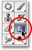Selecting the Gradient Tool in Photoshop. Image &copy; 2009 Photoshop Essentials.com