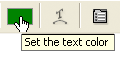 The Text Color selection box in the Options Bar