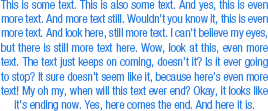 An example of the 'Justify Last Centered' option