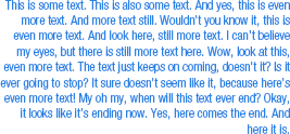 An example of left-aligned paragraph text