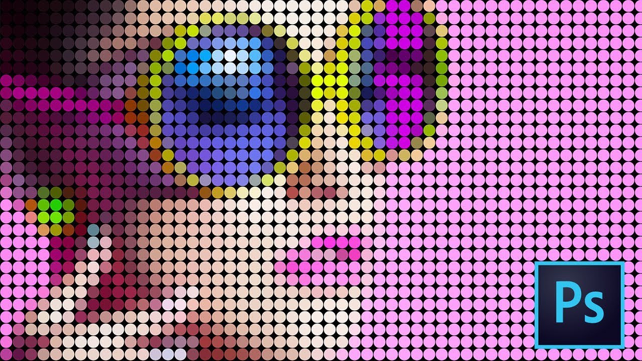 Download Turn A Photo Into A Pattern Of Color Dots With Photoshop