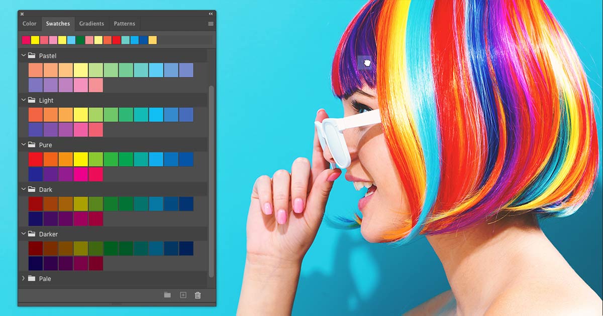 view adobe capture swatches in photoshop